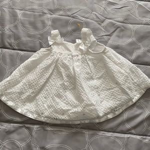 Bonnie Baby white cotton dress EUC